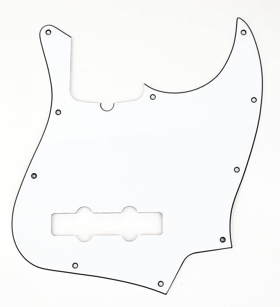 Fender Contemporary Jazz White 10-Hole Bass® Pickguard,