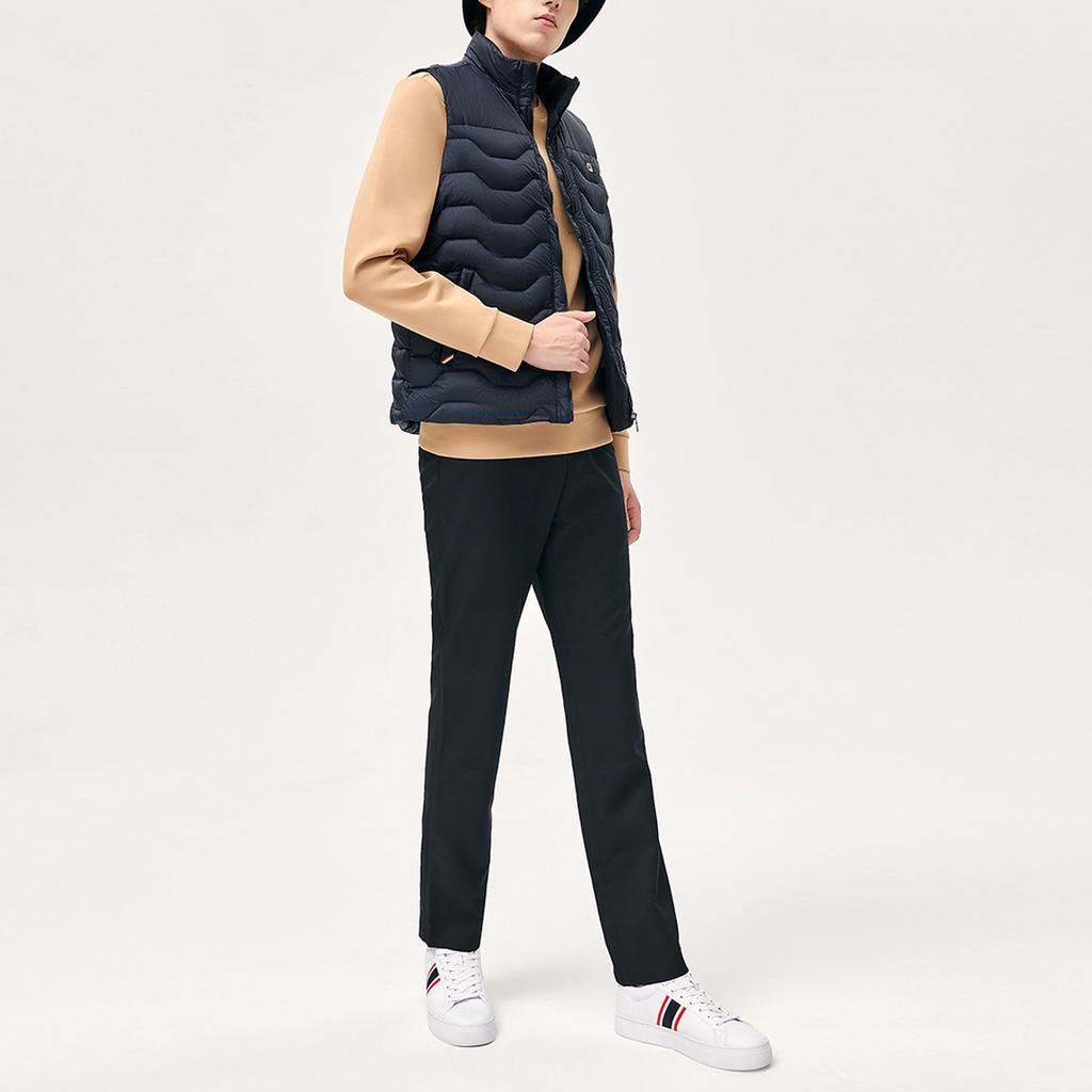 FILA Fleece Lined Full Zip Business Vest Men Vests Legendary-Blue F11M141901FNV