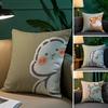 Cute Heartwarming Animals Zodiac Signs Pillow Case Comfort Sofa Bed Silky elegant Invisible zipper Decorative cushion cover