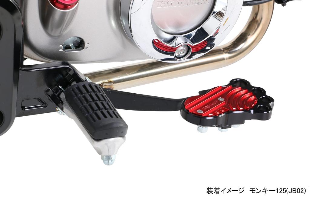 KITACO Bigfoot Monkey 125 Grom Ducks 125 Machined Finish (Red) (JB02/JB03/JB05) (JC61/JC75/JC92) (JB04/JB06) Aluminum/Alumite 516-1300920