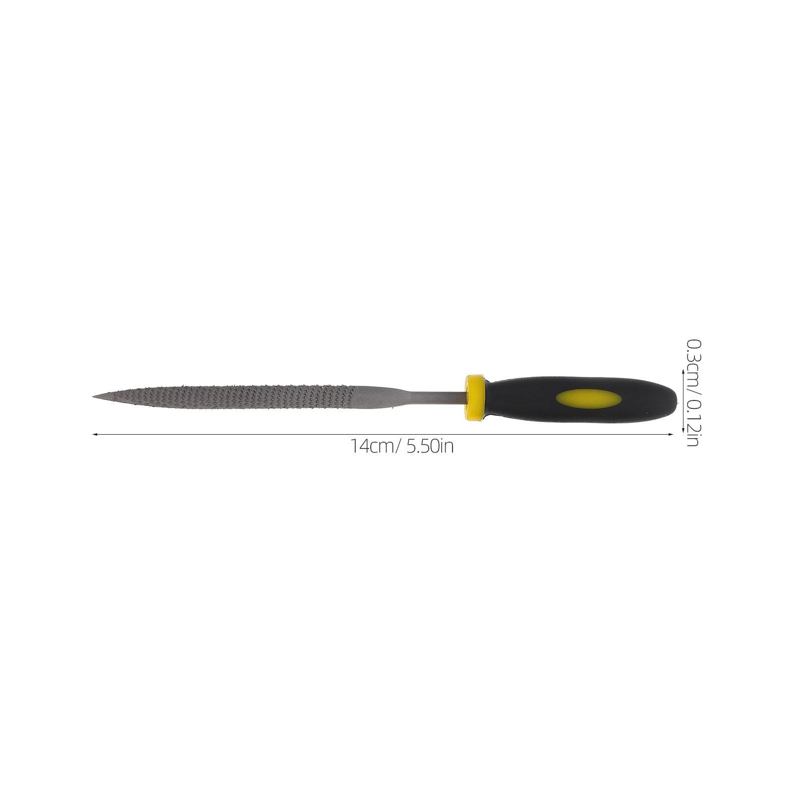 

6Pcs 140x3mm Mini Wood Rasp File Tools Anti Skid Handle Strong Durability for Rough Shaping Wood Metals Plastics 14X0.3X0.3CM