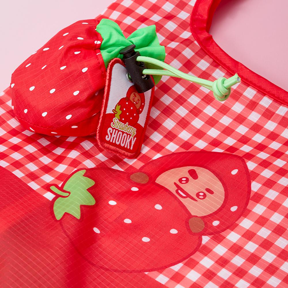 BT21 SHOOKY Strawberry Party Tote Bag & Pouch Set