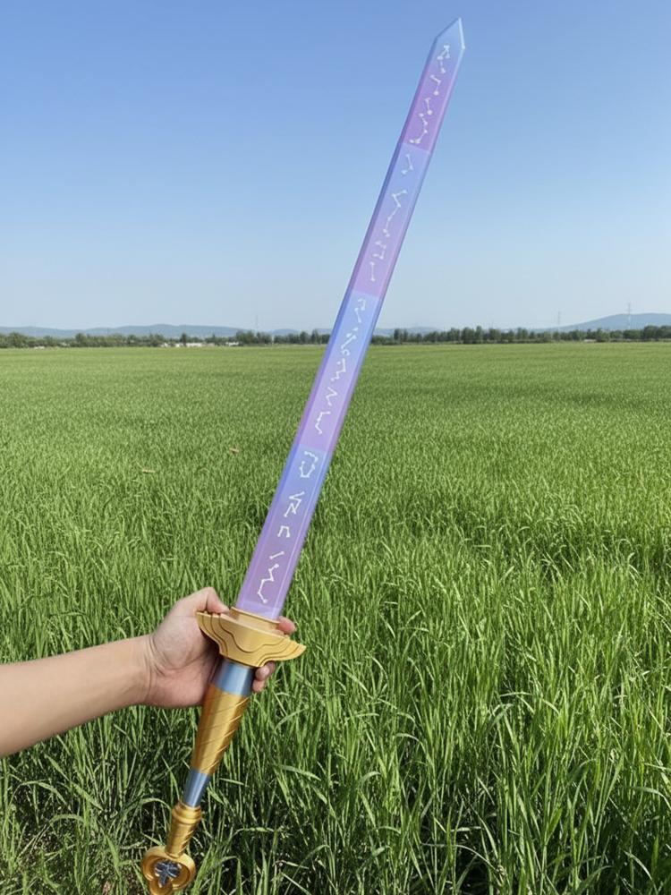 Kpop Rumi Sword With Symbol Outfits Demon Roleplay Hunters Sword Cosplay Prop Women Men Halloween Carnival Costume Accessories