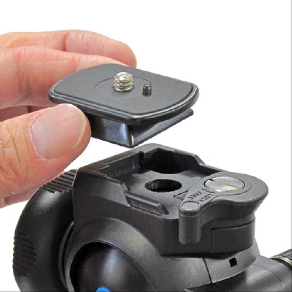 Velbon Fluid Head FHD-53D, Medium, 44mm Base Diameter, for Videography, DIN Standard Quick Shoe Compatible, Plastic, 470201