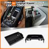 For 2021 2022 2023 2024 Ford Bronco Sport Accessories 2PCS Set Armrest Storage Console Organizer Dash Tray Insert Phone Holder