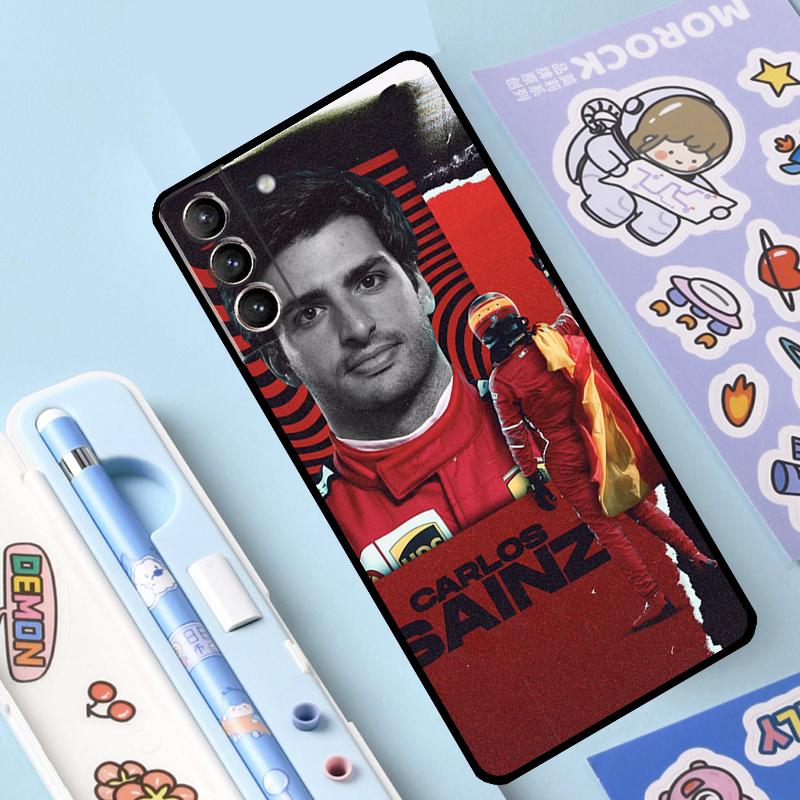 Carlos Sainz F1 Cover For Samsung Galaxy S23 S21 FE S20 FE S22 Plus Note 20 Ultra Note 10 S8 S9 S10 Plus Case