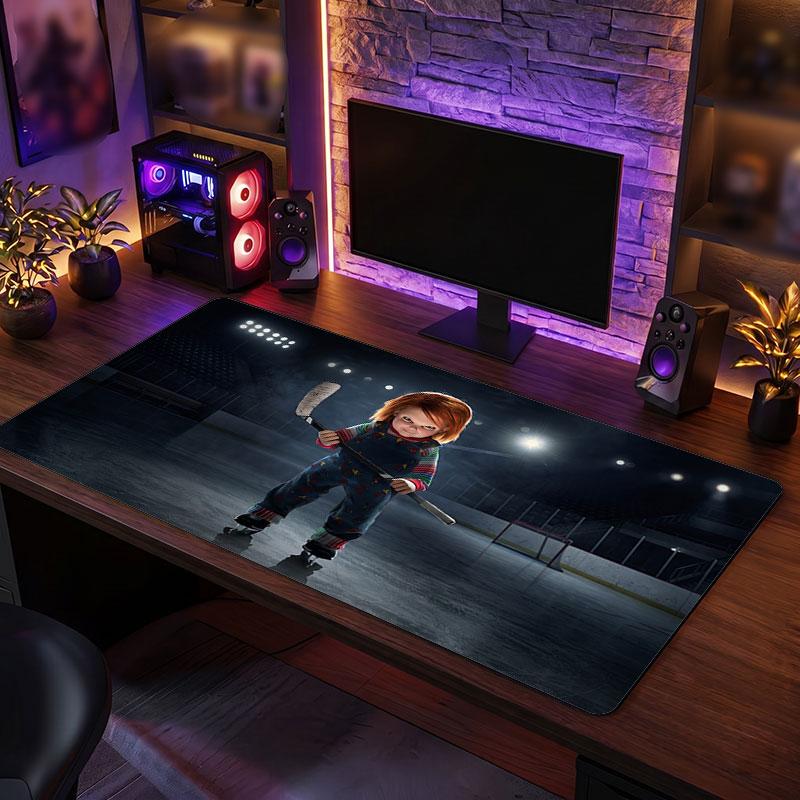Big Mouse PadChild's Play Chucky Tiffany Extended Soft Desk Mat Gaming Office Computer Table Decor Mat