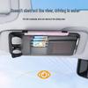 Car Sun Visor Multifunctional Storage: Glasses Case, Sunglasses Clip, CD Board, Card Holder, Storage Bag.