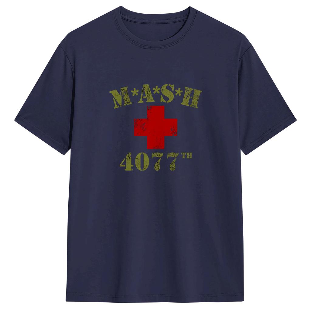 Unisex MASH T Shirts Cotton Tops Novelty Short Sleeve Round Neck Tee Shirt Unique TShirts