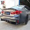 BMW 5 Series G30/G38 & M5 F90 Rear Lip Diffuser - 3D Dry Carbon Fiber
