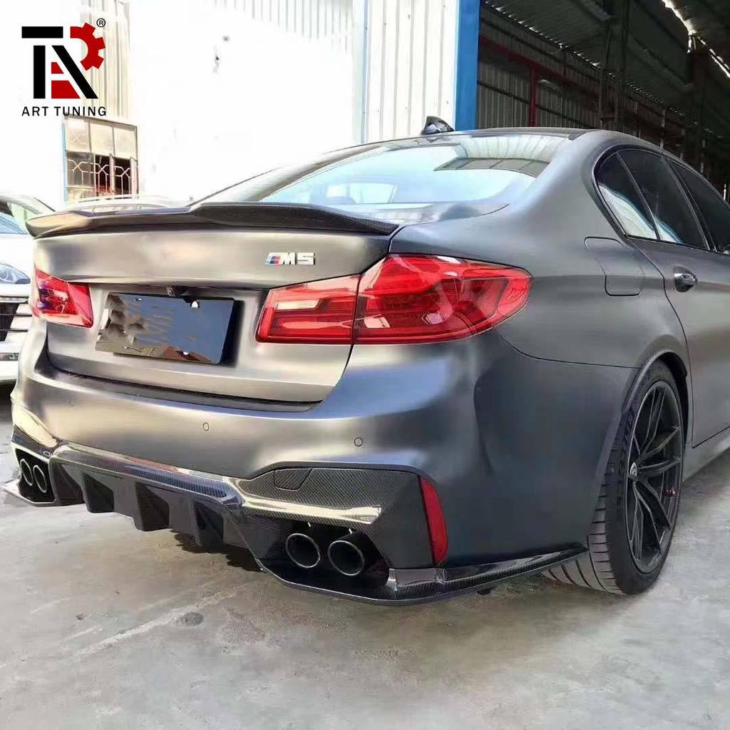 BMW 5 Series G30/G38 & M5 F90 Rear Lip Diffuser - 3D Dry Carbon Fiber
