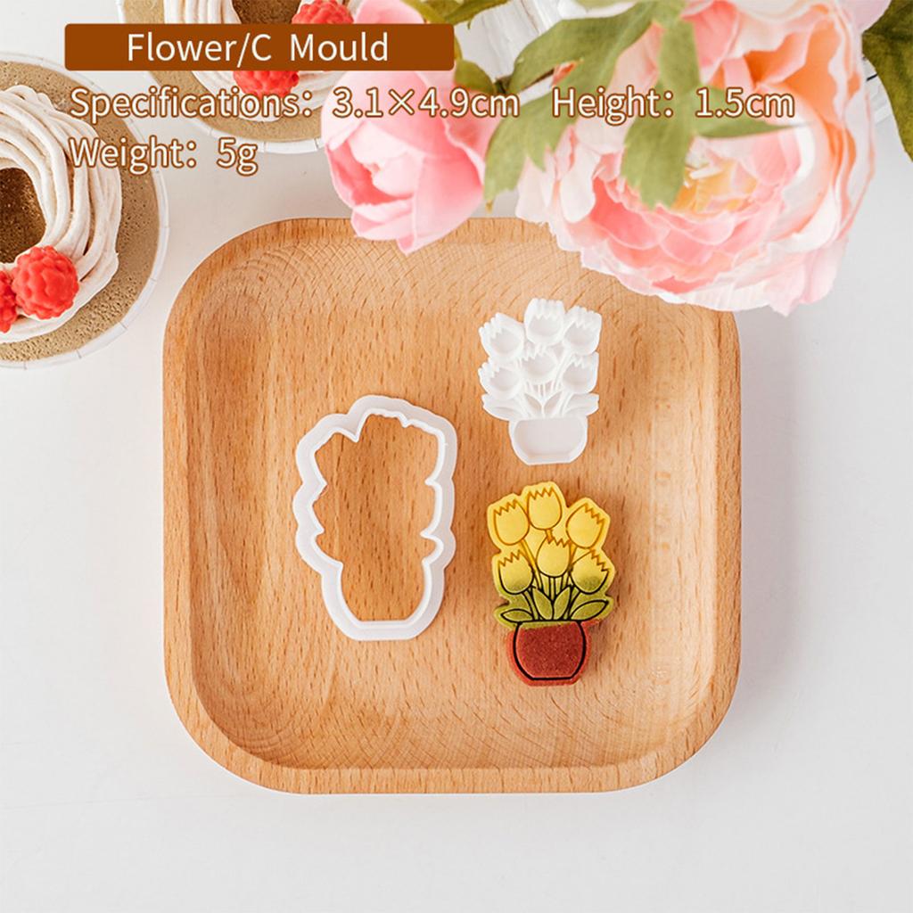 Formička na květinové sušenky ke Dni matek Šťastný Den matek Fondánová vykrajovátka na sušenky Razítko Maminka Narozeninové vykrajovátka na sušenky Pečicí nástroj
