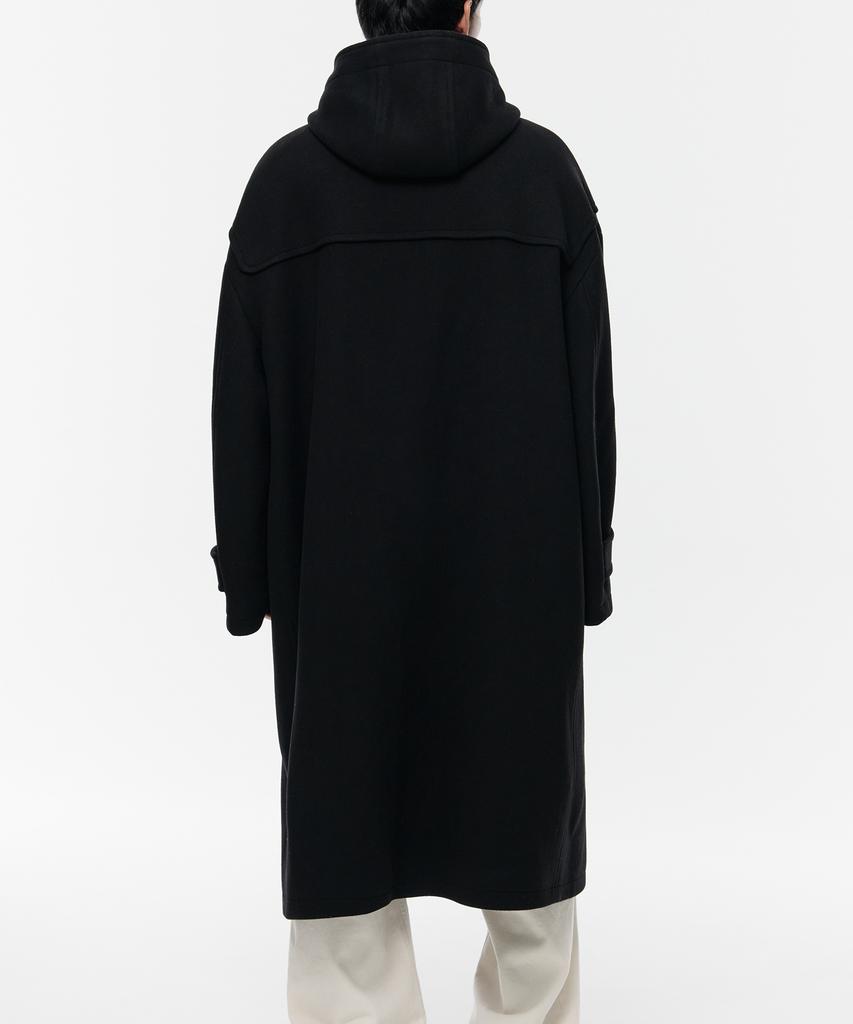 Musinsa Standard Wool Blend Extra Oversized Duffle Coat [Black]