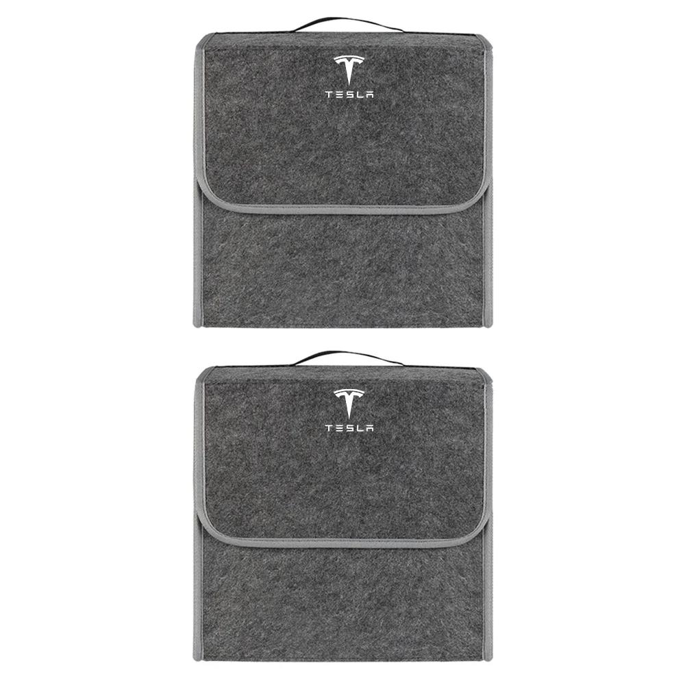 Car Sticker Tesla 1/2Pcs Car Accessories Trunk Storage Bags Travel Organizer Box For Tesla Model 3 Model Y S X 2017-2023 SpaceX