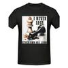European Sizes Men's Chess Strategy Motivation T-Shirt - I Never Lose; Either I Win Learn Chess King & Queen Graphic Print