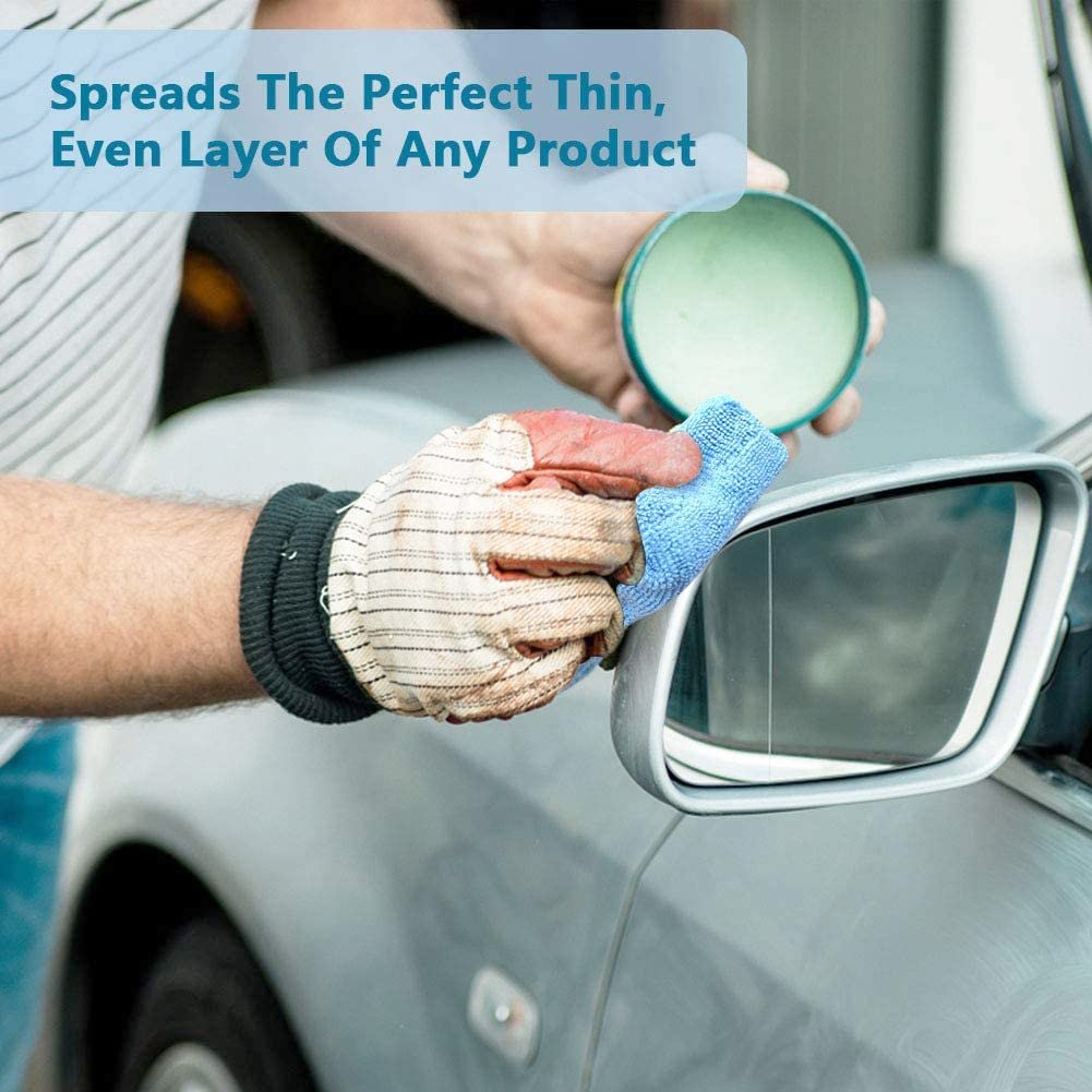 Car Wash Sponge, 10 Pack Microfiber Polisher Buff Soft Car Motorcycle Scale Removal Polishing Glass Car Beauty Maintenance