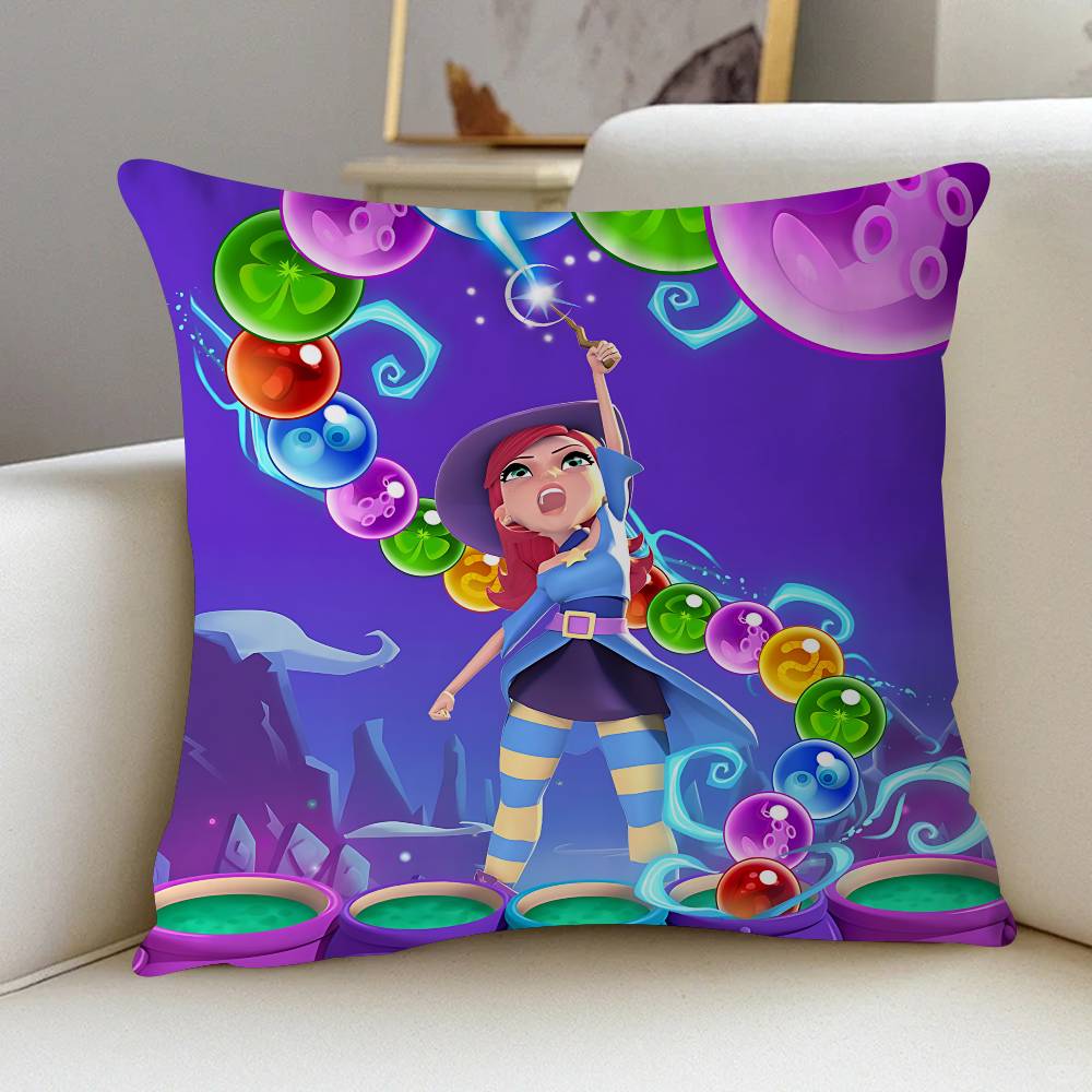 

B-Bubble Witch 2 Saga Наволочка Мультяшный Подарок Чехол для Подушки Спальня Дом Диван Стул Сиденье Декор Наволочка 12x12Inch