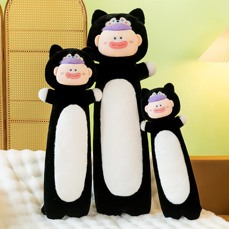 Black Cat Monster Plush Toy Animal Stuffed Doll Cartoon Decoration Kids Gift