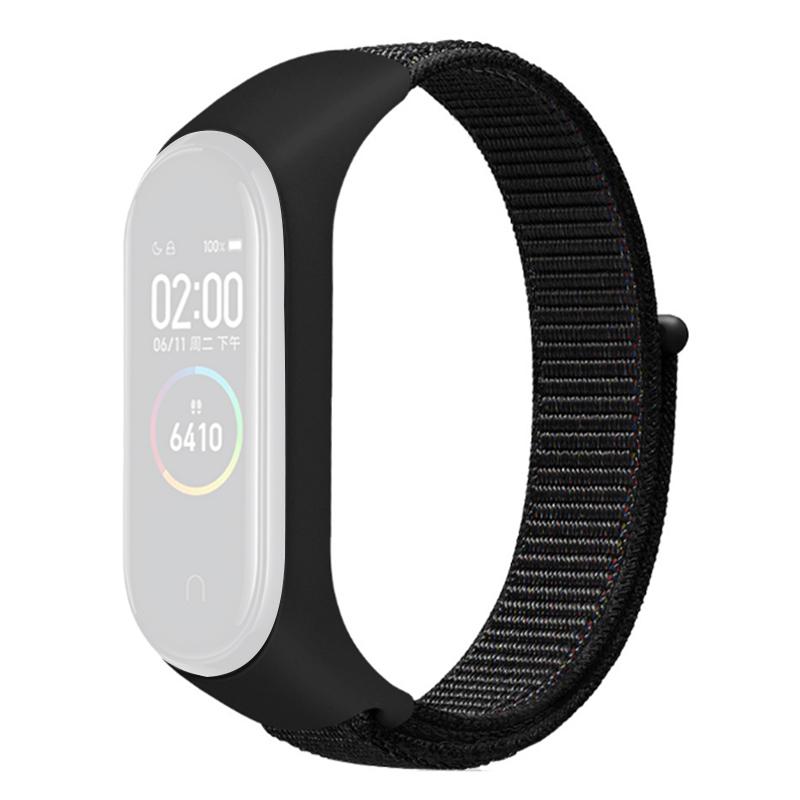 For Xiaomi Mi Band 3/4/5/6/7 Nylon Watch Band Adjustable Sport Loop Strap Wristband Replacement