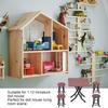 Collapsible Miniature Table And Chairs Set Realistic 1/12 Dollhouses Accessories With Detailing