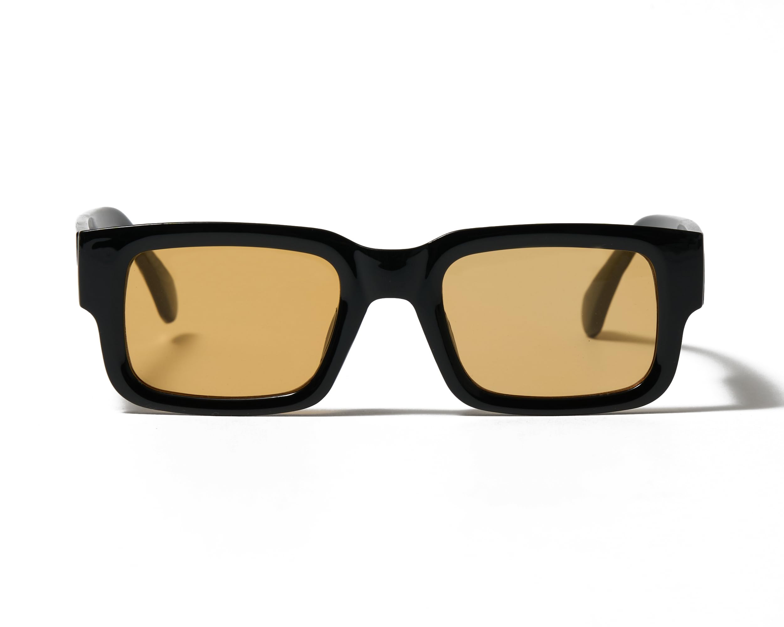Box Square 2 Sunglasses Popular and stylish sunglasses for women and UV [Flex] (black, orange) - men, protection. чёрный