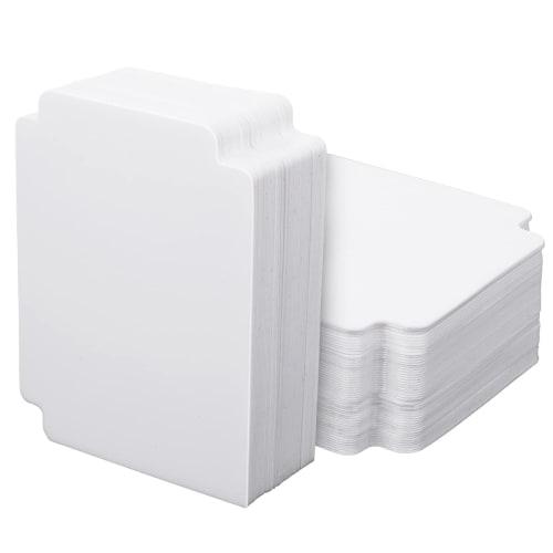 50 White Trading Card Dividers, Matte Card Page Dividers with Tabs, Plastic Dividers for Cards and Playing Cards, Perfect for Office Games, Sports Gat