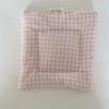 Vintage Hand Made Coaster Korean Style Checked Pattern Cotton Coaster Aesthetic Design Soft Placemats Kitchen Accessory