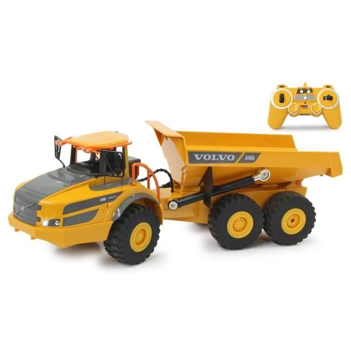 Camion à benne - VOLVO - A40 G - Radiocommandé - 1:20 - Extérieur - Jaune