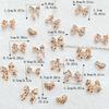 50Pcs Cute Mini Colorful Leopard Print Bow Nail Art Resin Designer Charms DIY Craft For Nail 3D Decorations Jewelry