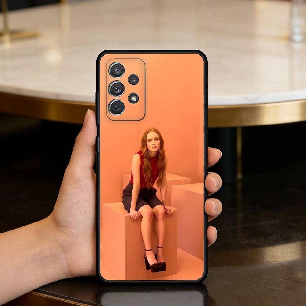 

A-Actor Sadie Sink Phone Case For Samsung Galaxy A73,A72,A71,A70,A53,A52,A51,Soft Silicone Black Cover Samsung a71 5g