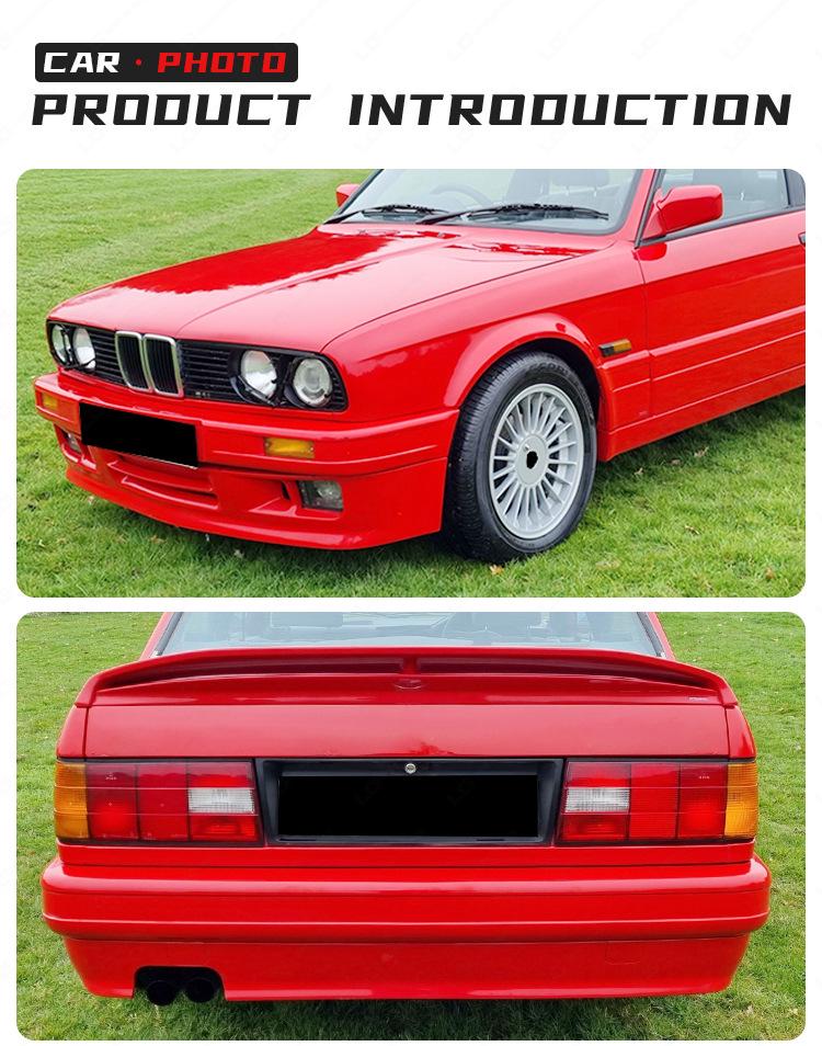 BMW 3 Series E30 MT Sport PP Front & Rear Bumper Kit Upgrade