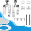 Hochbelastbares Toilettensitz-Scharnier-Ersatzkit Starke Metall-Verstellbare Toilettensitz-Scharniere Upgrades für Langzeitgebrauch