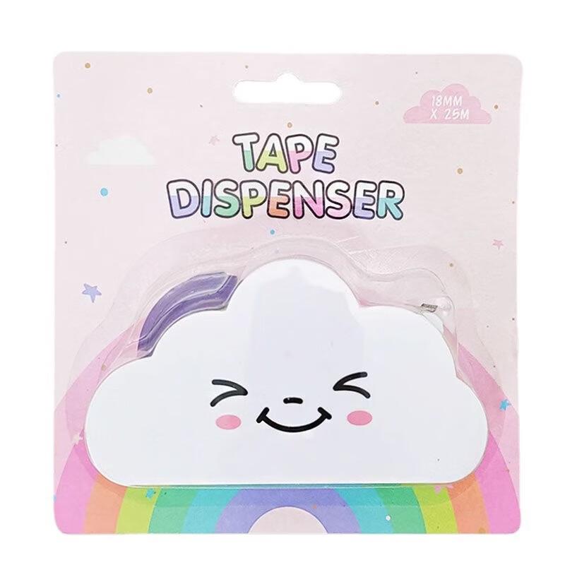 Cloud Tape Dispenser with Rainbow Tape Set