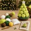 3D Knitted Christmas Tree Craft Set Sports Ball Christmas Tree Material Kit  Home Decoration