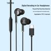 Type-C Wired In-Ear Noise-Cancelling Earphones for Gaming, Compatible with iPhone 15 and Huawei