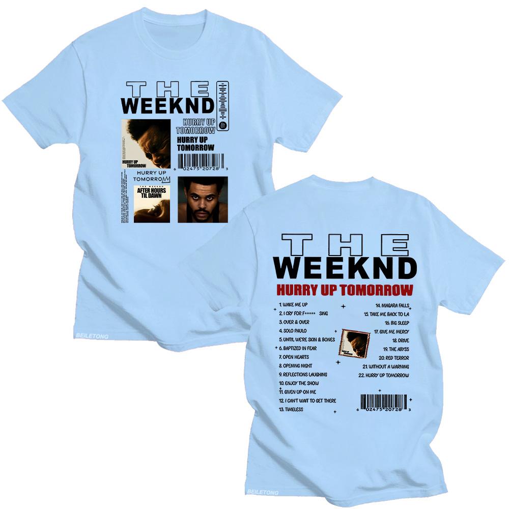 TheWeeknd Album Hurry Up Tomorrow T-shirts Vintage HURRY UP TOMORROW Women/Men Funko Pop Clothing Cotton Y2K New Pattern Tshirt
