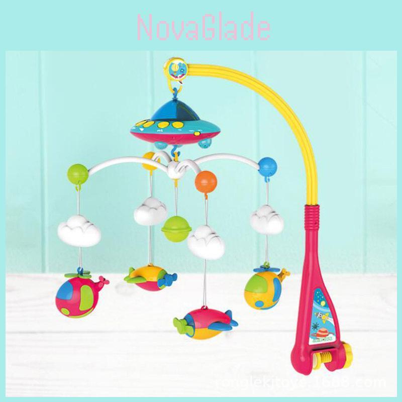 Interactive Baby Crib Mobile Hanging Toy Rotating Soothing And Developmental