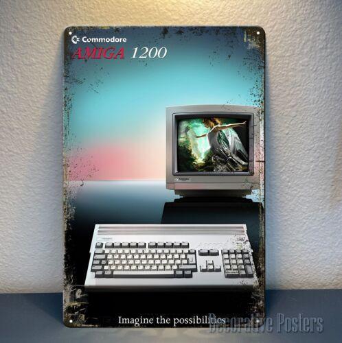 Commodore Amiga 1200 Ad Retro Video Game Metal Poster 20x30cm Sign 20x30cm(7.8x11.8inch)