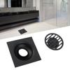 Odor Proof Shower Drain Black Bathroom Drain Easy Installation Floor Drain  Kitchen