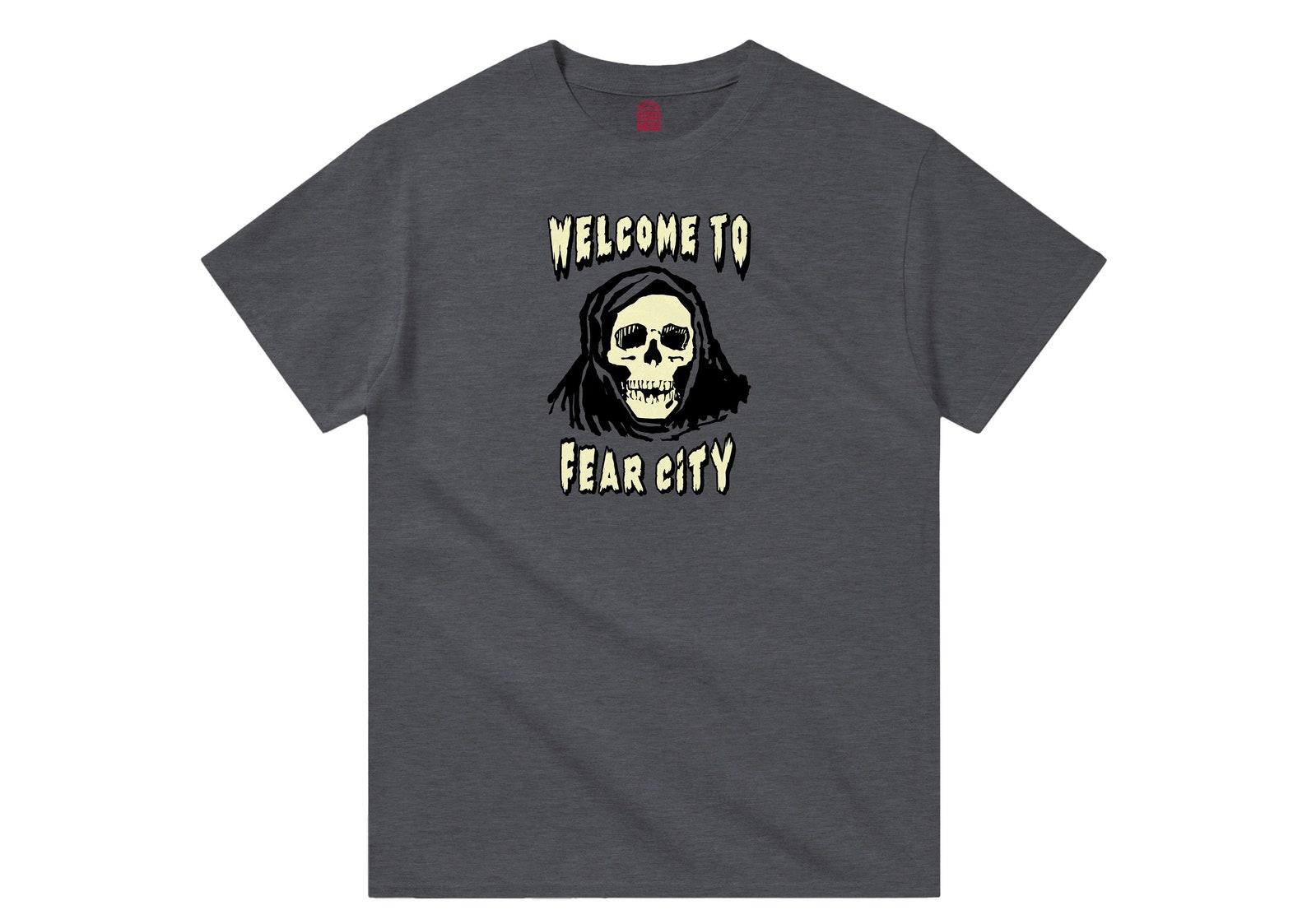 Welcome to Fear City, New York, Brooklyn, The Warriors - HQ Print T-Shirt, Heavyweight Unisex Crewneck 3XL