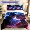 3pcs Duvet Cover Set, Game Role Naruto Bedding Set, Machine Washable, Breathable Fabric, All-Season Cozy Bedroom Accessory