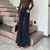 Autumn and Winter Velvet Thickened Micro-pull Jeans Women's New High-waisted High-flared Pants