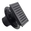 Stainless Steel Floor Drain Removable Hair Catcher Square Shower Drain with Flange for Bathroom, Kitchen Easy to Clean