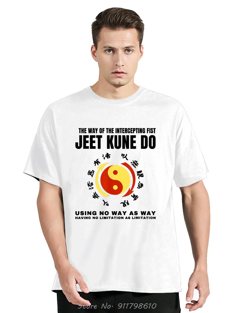 The Way Of  Intercepting Fist Jeet Kune Do Fitness T-Shirt Short Sleeve Tee Oversized tshirt Unisex O-Neck Tshirt Men's Clothing
