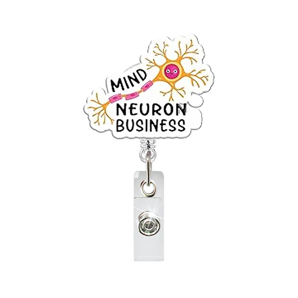 Cute Medical Organ Acrylic Badge Reel Retractable Nurse ID Badge Holder with Lung Kidney Design Clip for Doctor Office Supplies