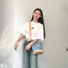 New Lee Fabric+Artificial Leather Crossbody Bucket Bag, Shoulder Bag Regular Women's LE240071M-521