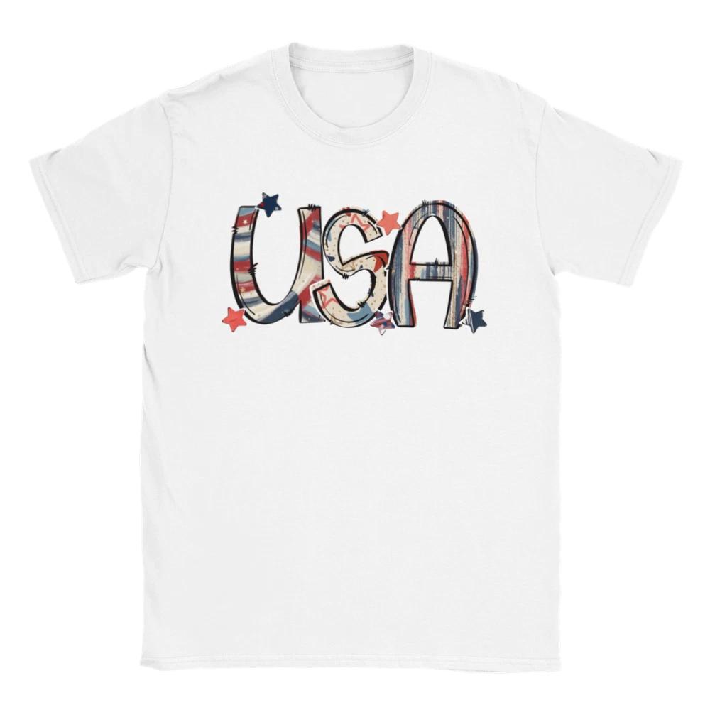 USA - Patriotic - 4th of July - America Crewneck T-shirt XXXXL