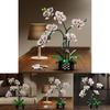 Cymbidium Building Block Toy With Abs Plastic For Children Diy Creative Play Gift