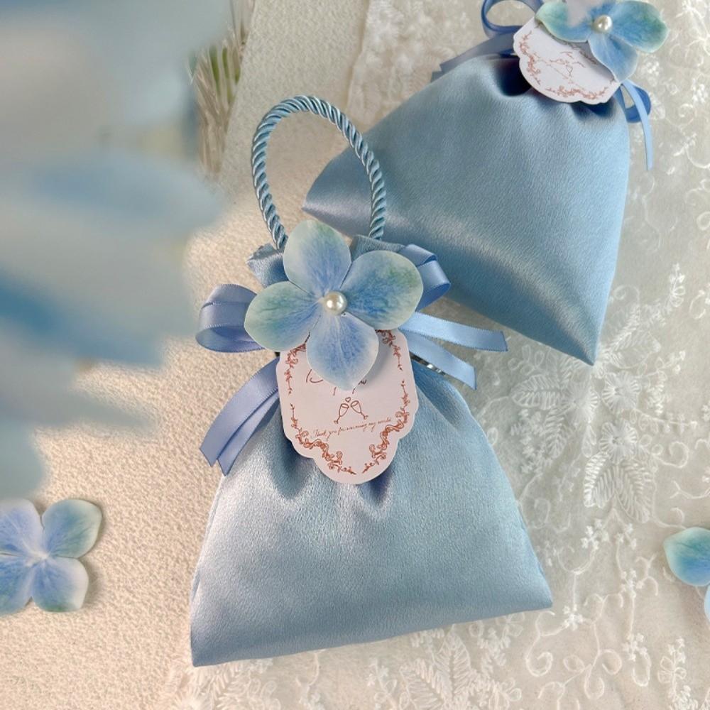 Mini Flower Drawstring Bag Gift Packaging Festive Sugar Bag Fashion Wedding Candy Bag  Festival