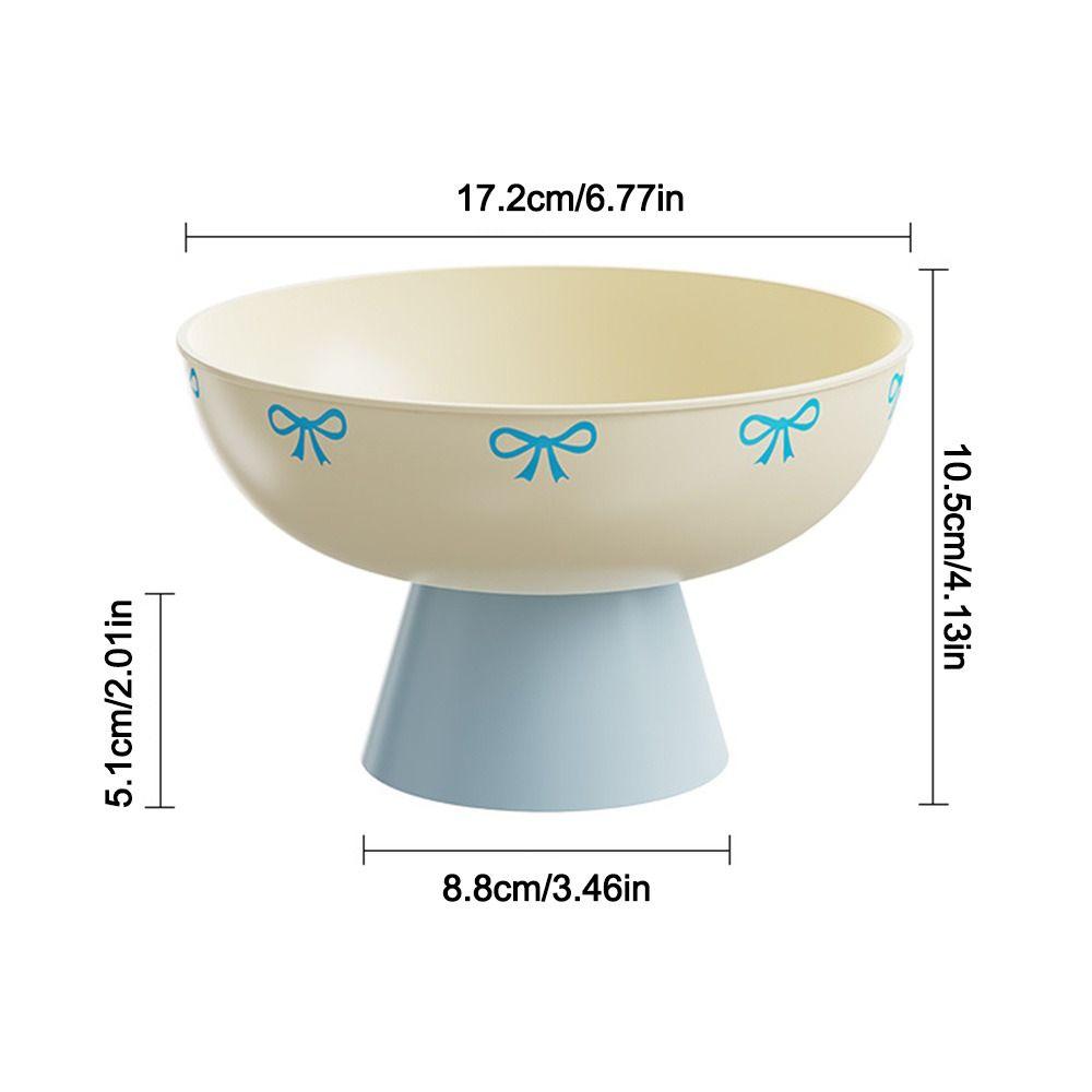 Fashion Dopamine Fruit Plate High-foot Plastic Dried Fruit Plate Detachable Candy Snack Tray Household Desktop Storage